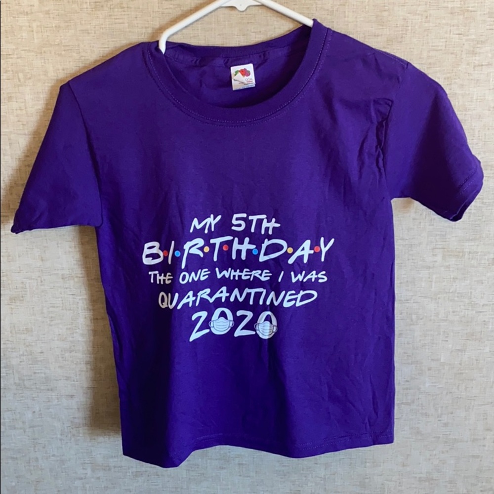 Child’s 5th Birthday shirt
